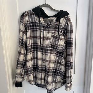 Flannel hoodie